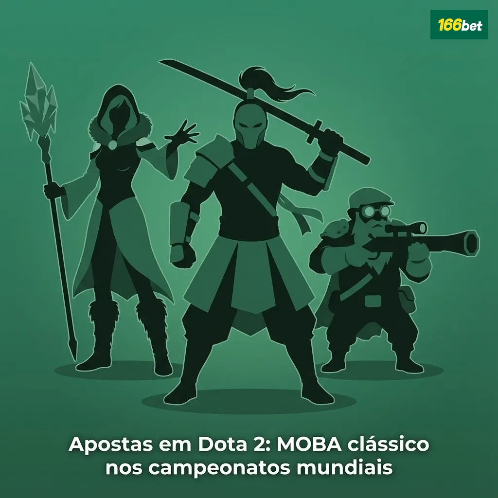 Tela de Dota 2 com times em combate e ícones de apostas esportivas destacando torneios internacionais