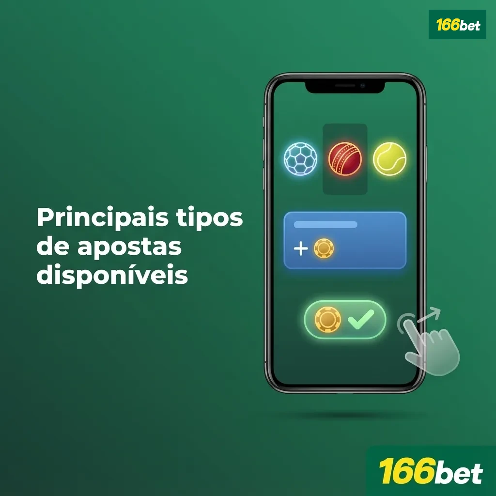 Ilustração de tela de apostas esportivas destacando apostas simples, combinadas e de sistema, com ícones e odds em destaque