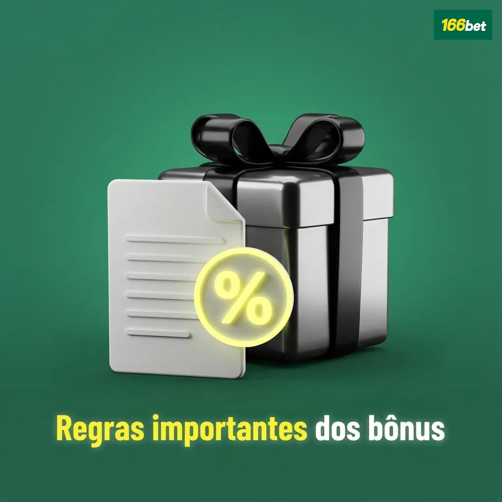 Ilustração com texto “Regras importantes dos bônus” e ícones mostrando checklist, dinheiro e aviso de termos obrigatórios.