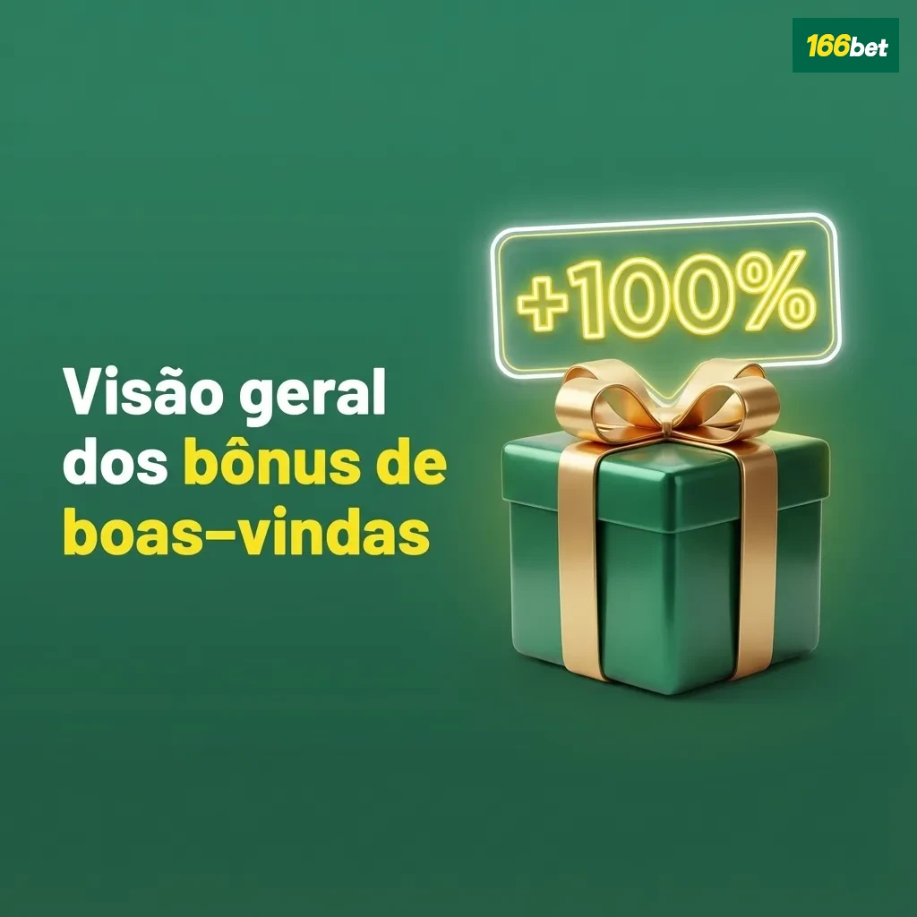 Tabela de bônus de boas‑vindas 166bet com percentuais por depósito, rollover 35x e depósito mínimo de R$ 50