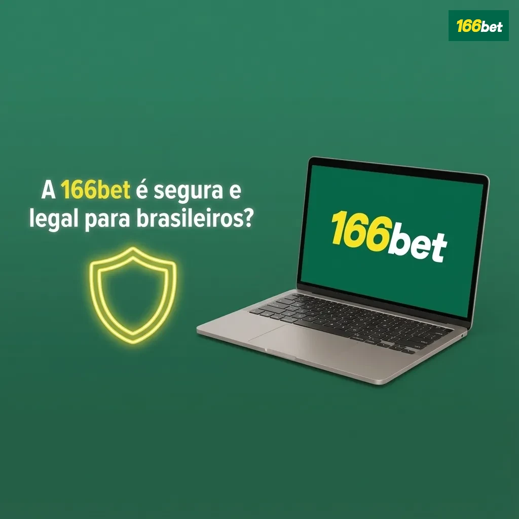 Tela do site 166bet destacando segurança, licença internacional e proteção de dados para apostadores brasileiros