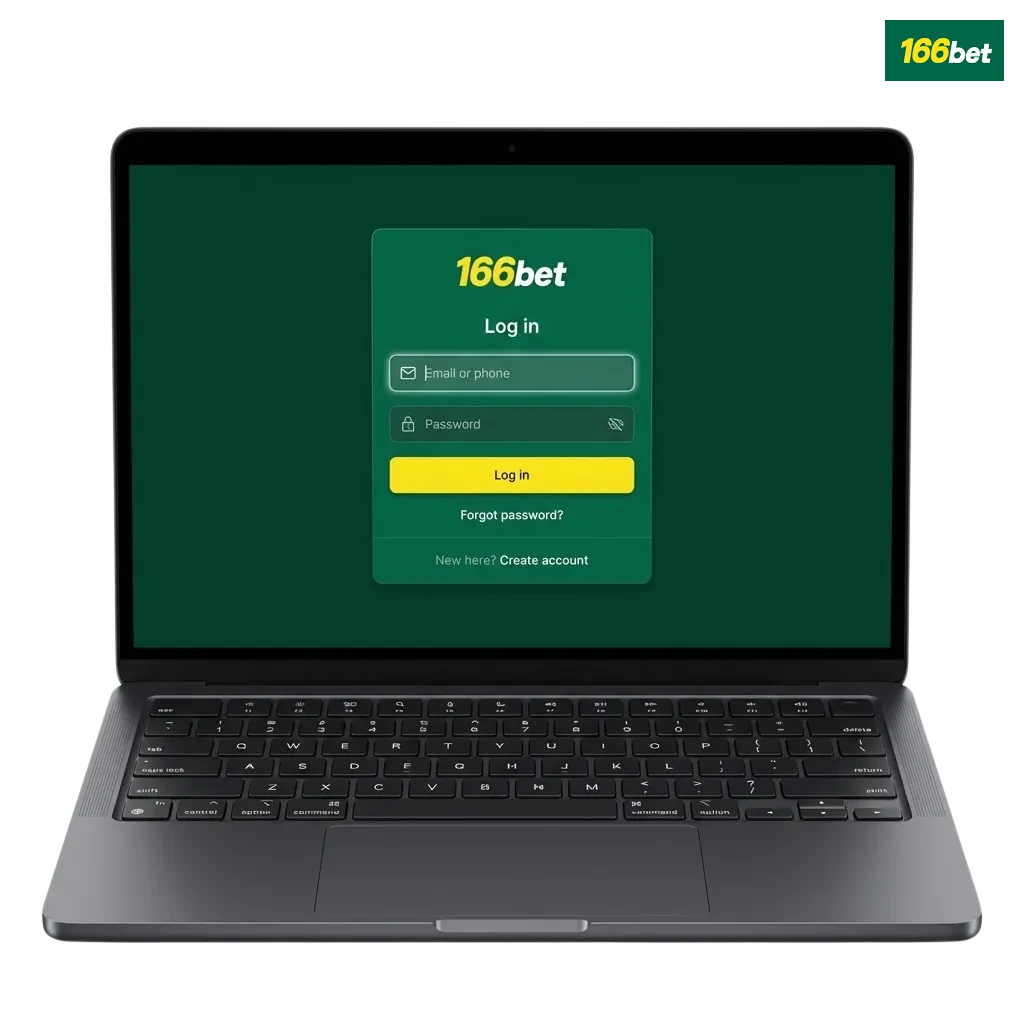 Tela de login da 166bet no Brasil em site ou app, com campos de e-mail, senha e foco em segurança e apostas online