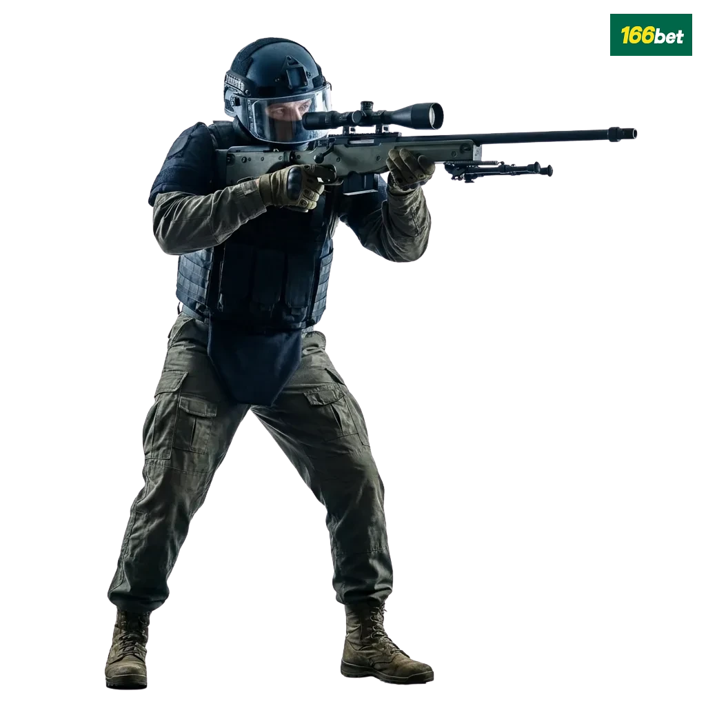 Banner de apostas em CS2 na 166bet para brasileiros, destacando bônus de boas-vindas em três depósitos e app mobile