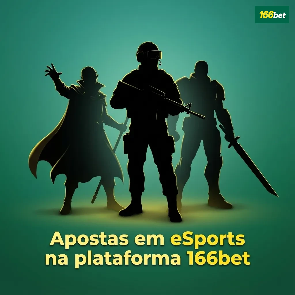Tela da 166bet exibindo seção de apostas em eSports com CS2, Dota 2, LoL e StarCraft II em torneios internacionais.