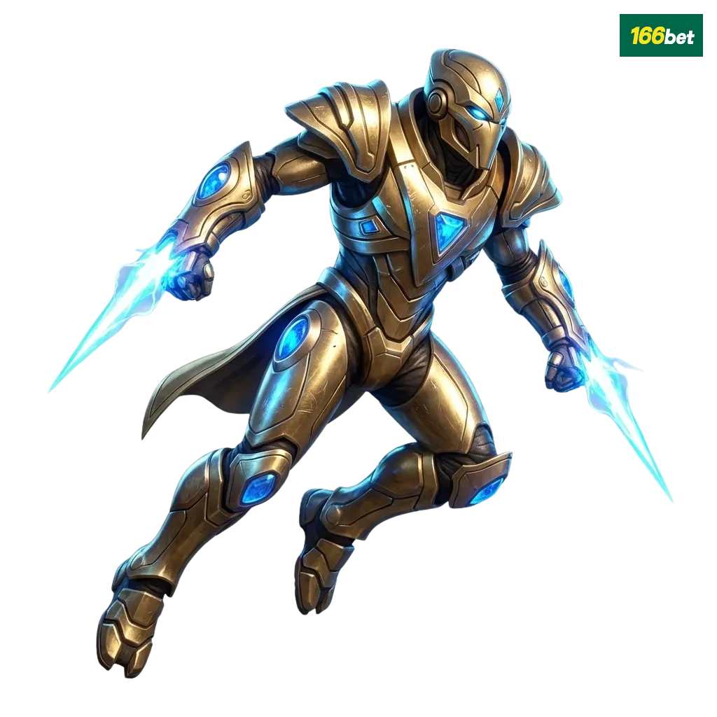 Banner da 166bet com jogador de StarCraft II, logo do site e destaque para bônus progressivos em reais para brasileiros