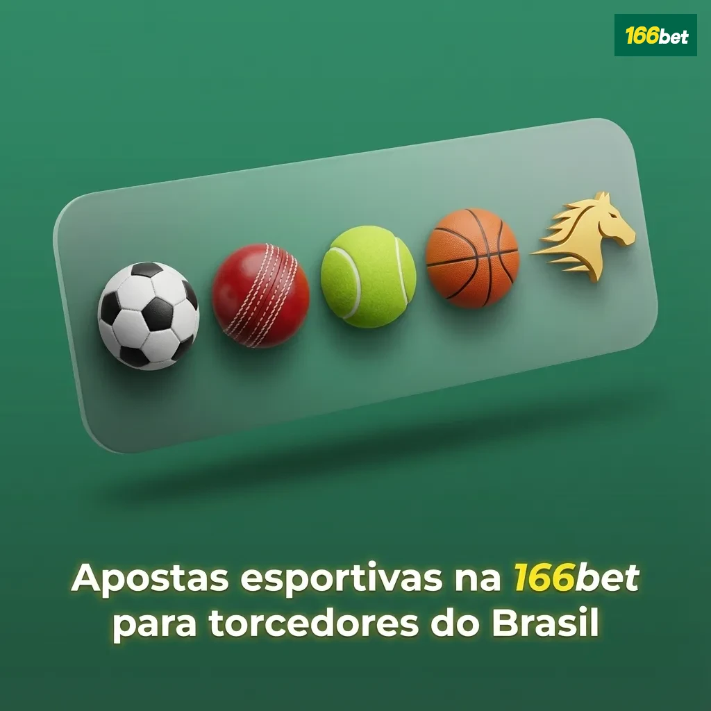 Banner da 166bet com torcedores brasileiros acompanhando apostas esportivas ao vivo em vários esportes