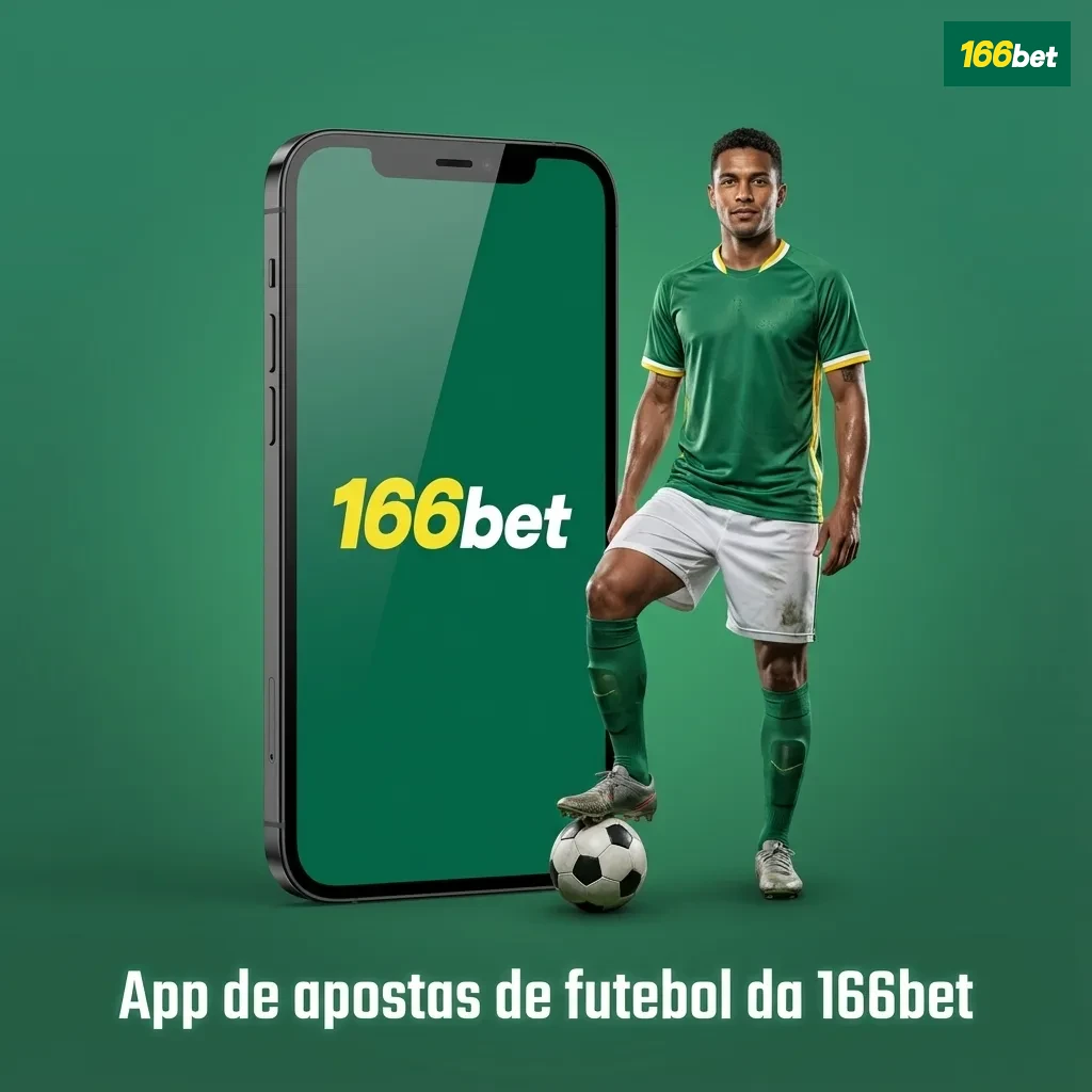 Tela de celular exibindo o app de apostas de futebol 166bet com mercados pré‑jogo e ao vivo organizados por campeonatos