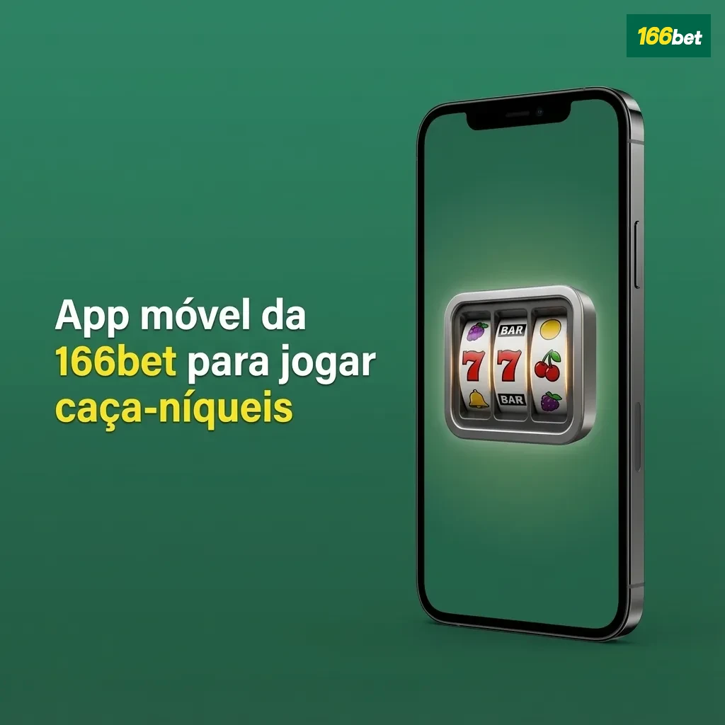 Tela de smartphone exibindo o app 166bet aberto em lobby de caça-níqueis, com ícones coloridos e botões de jogar