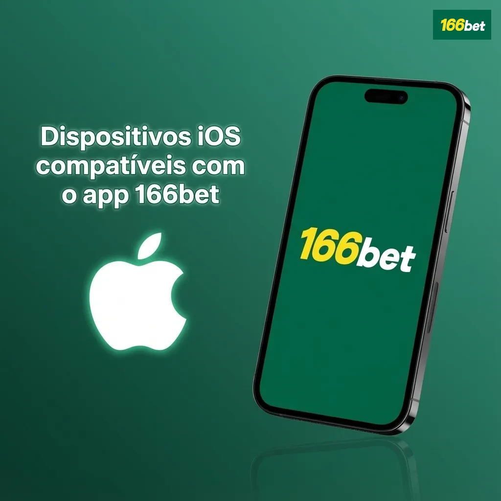 Tela promocional do app 166bet exibida em iPhones e iPads recentes compatíveis com iOS no Brasil