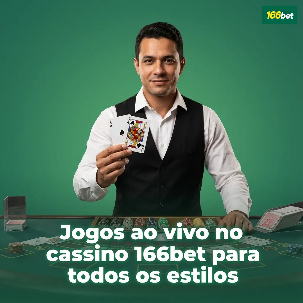 Mesa de cassino online 166bet com crupiê ao vivo em estúdio, telas mostrando roleta, cartas e apostas digitais
