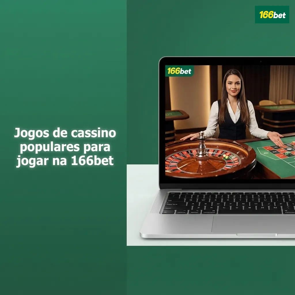 Banner da 166bet exibindo jogos de cassino populares como slots, Aviator e Roleta Brasileira Ao Vivo