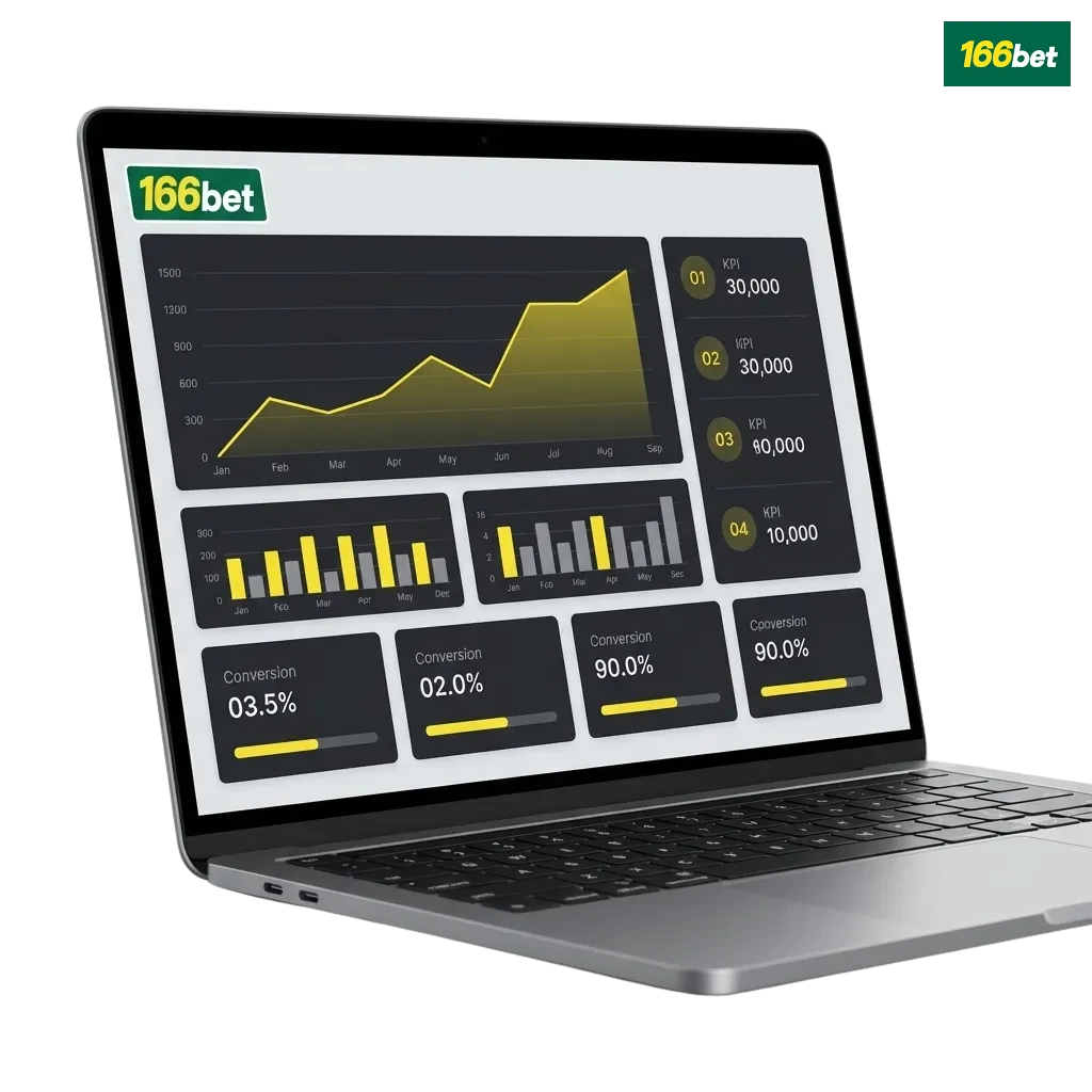 Banner do programa de afiliados 166bet destacando comissões, pagamentos via Pix e suporte dedicado no Brasil