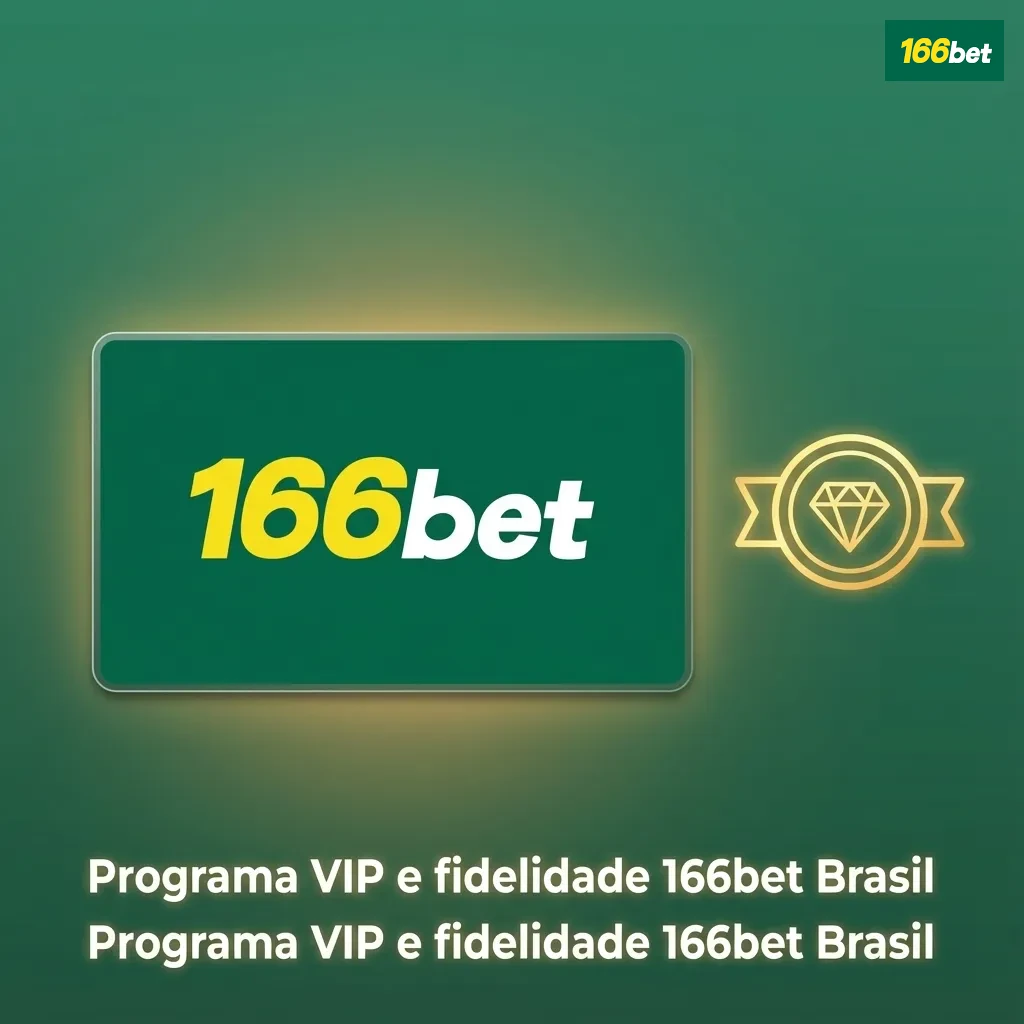 Banner do programa VIP 166bet Brasil com níveis de fidelidade, pontos acumulados e benefícios exclusivos para apostadores