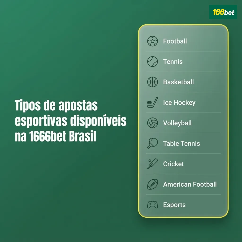 Tela do site 166bet Brasil exibindo mercados de apostas em futebol, vôlei, basquete, tênis e ligas americanas.