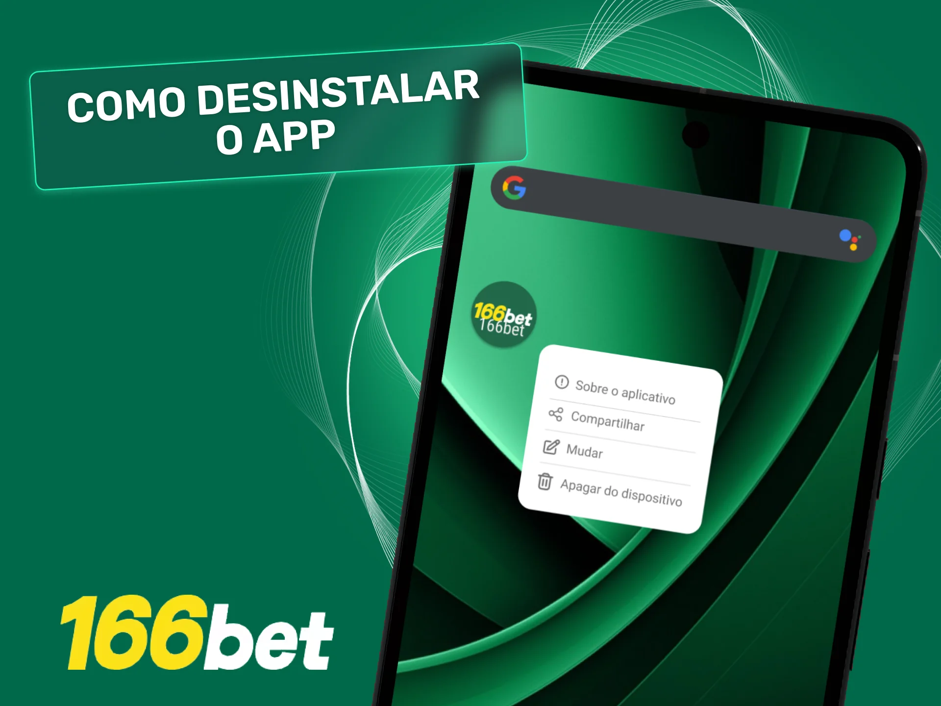 Remova o 166bet do celular sem perder sua conta ou saldo.
