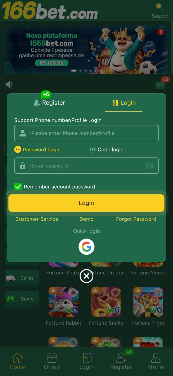 Entre na 166bet pelo Android, login simples e proteção de dados.