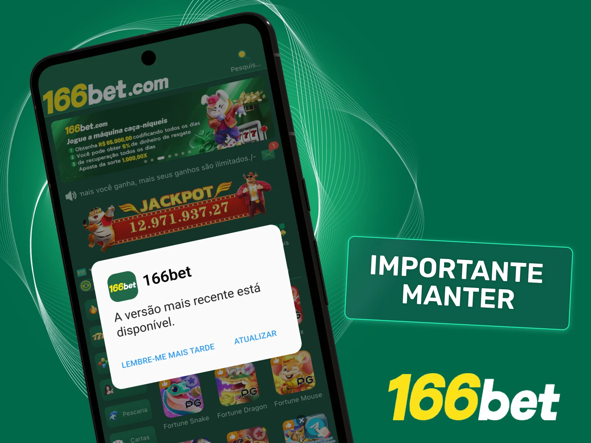 Mantenha o app 166bet atualizado para apostar com segurança e estabilidade.