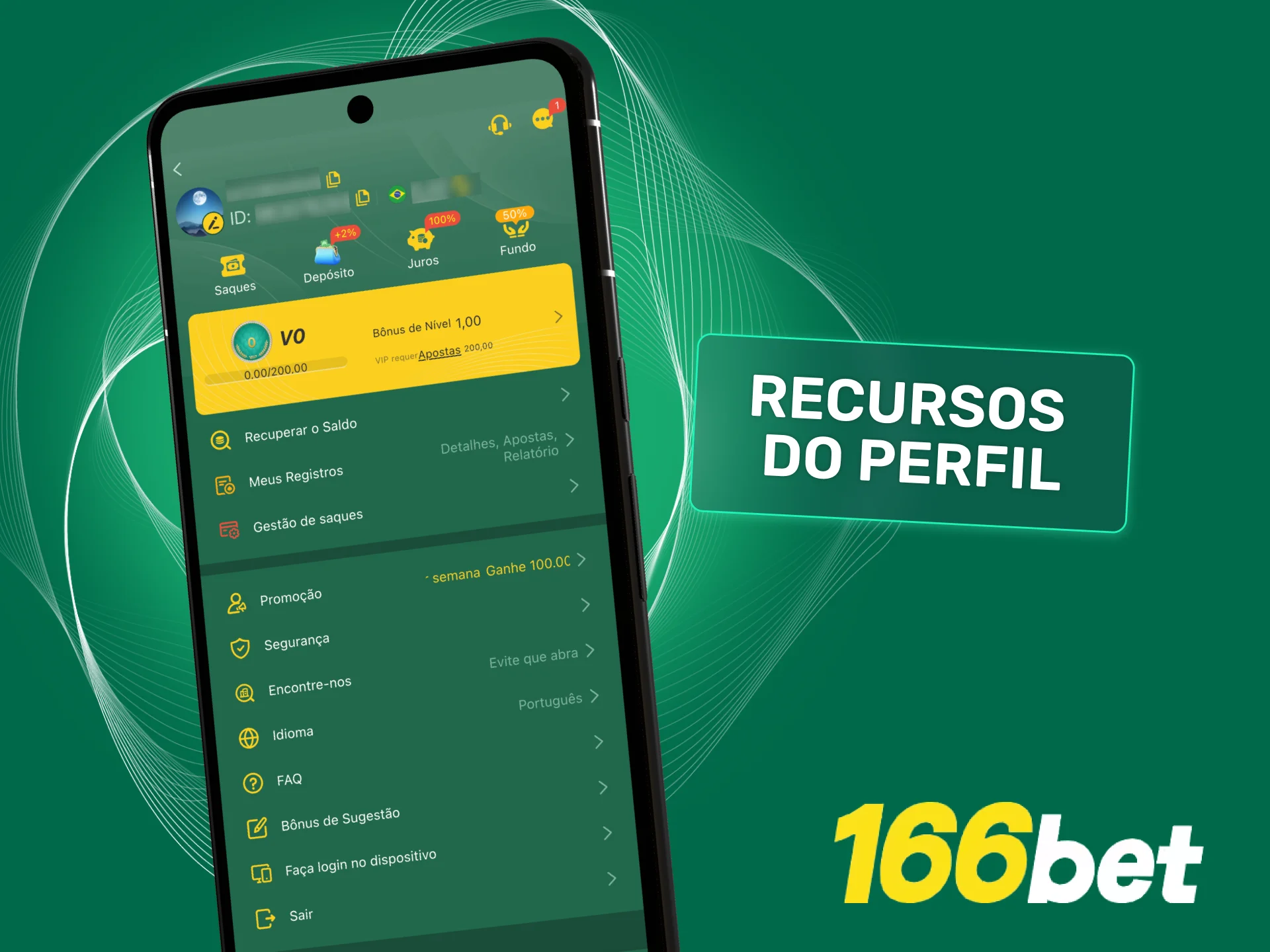 Gerencie seu perfil no 166bet e controle saldo, bônus e histórico de apostas.