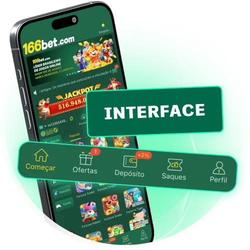 Use o app 166bet com interface adaptada a telas pequenas.