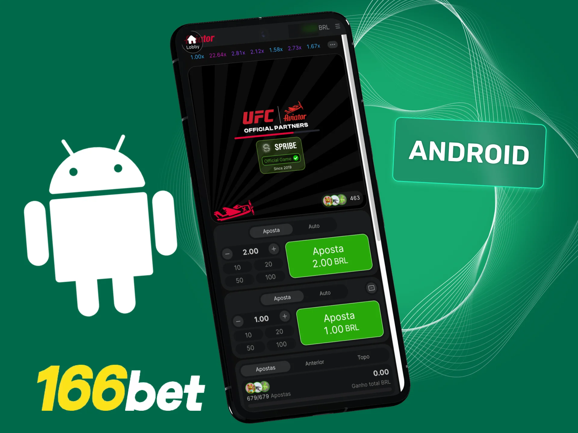 Baixe o Aviator 166bet APK no Android e jogue Aviator com acesso rápido direto no seu celular.