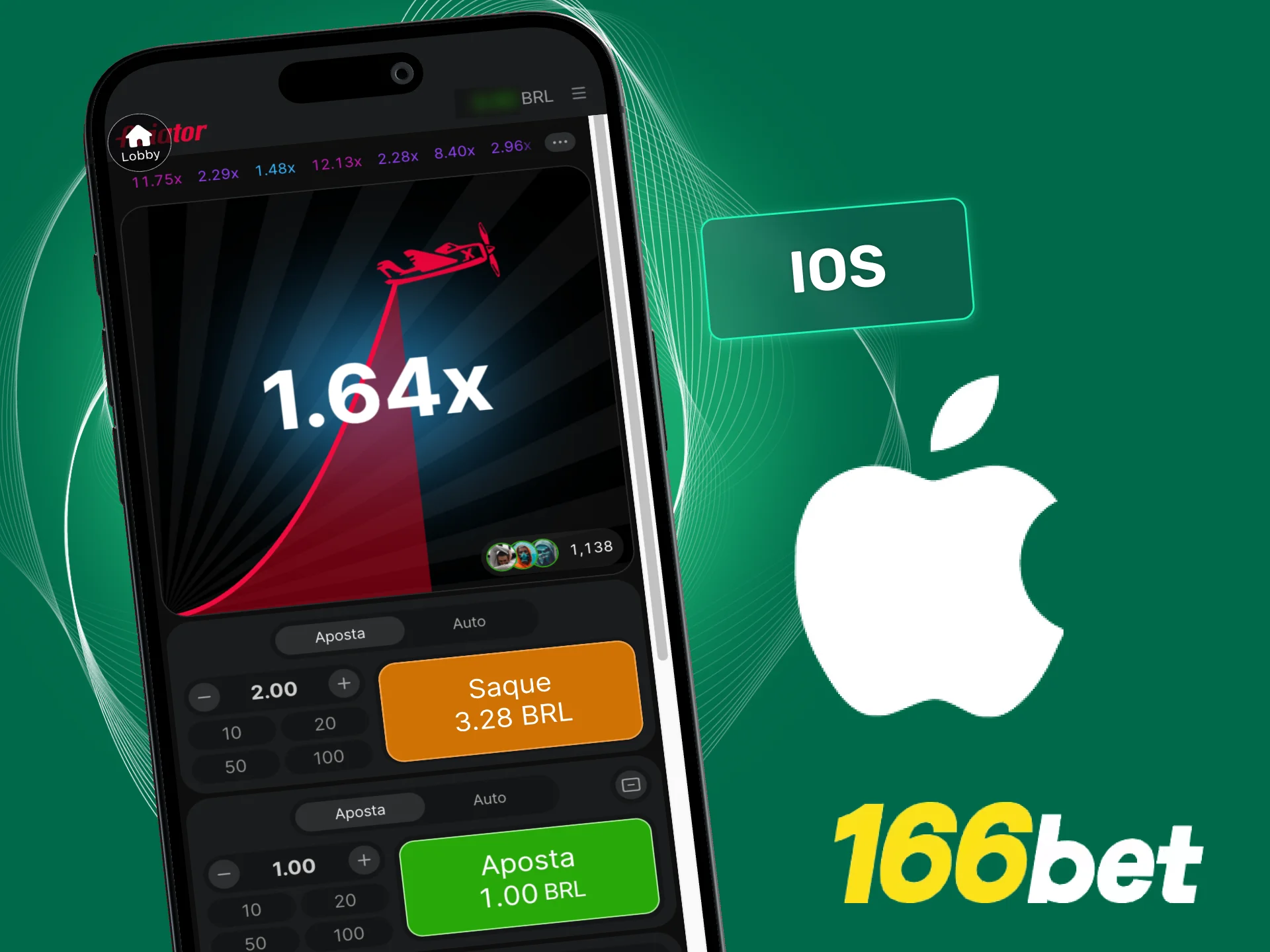Use o atalho do Aviator 166bet no iOS e jogue como se fosse um app instalado.