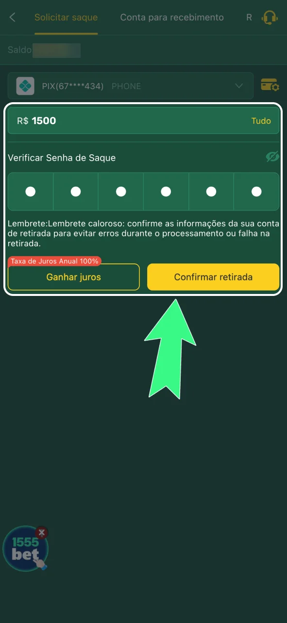 Acompanhe seus ganhos na 166bet, veja o saldo em tempo real e gerencie apostas e saques.