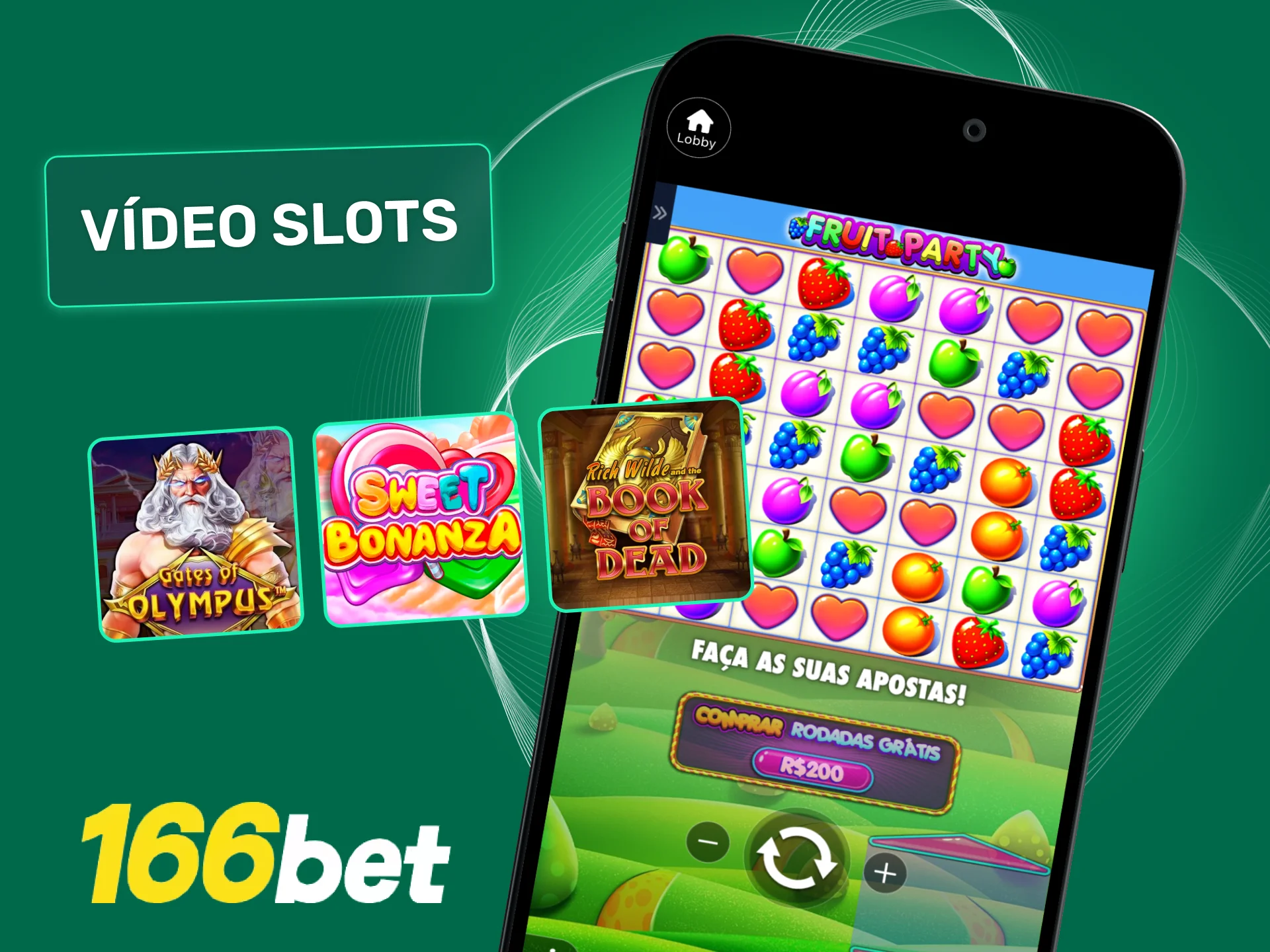 Jogue vídeo slots de 5 rolos na 166bet com bônus e gráficos modernos.