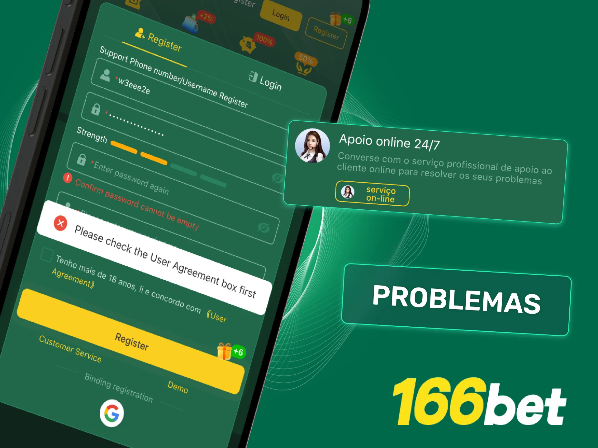 Resolva problemas de cadastro na 166bet e conclua sua conta com suporte rápido.