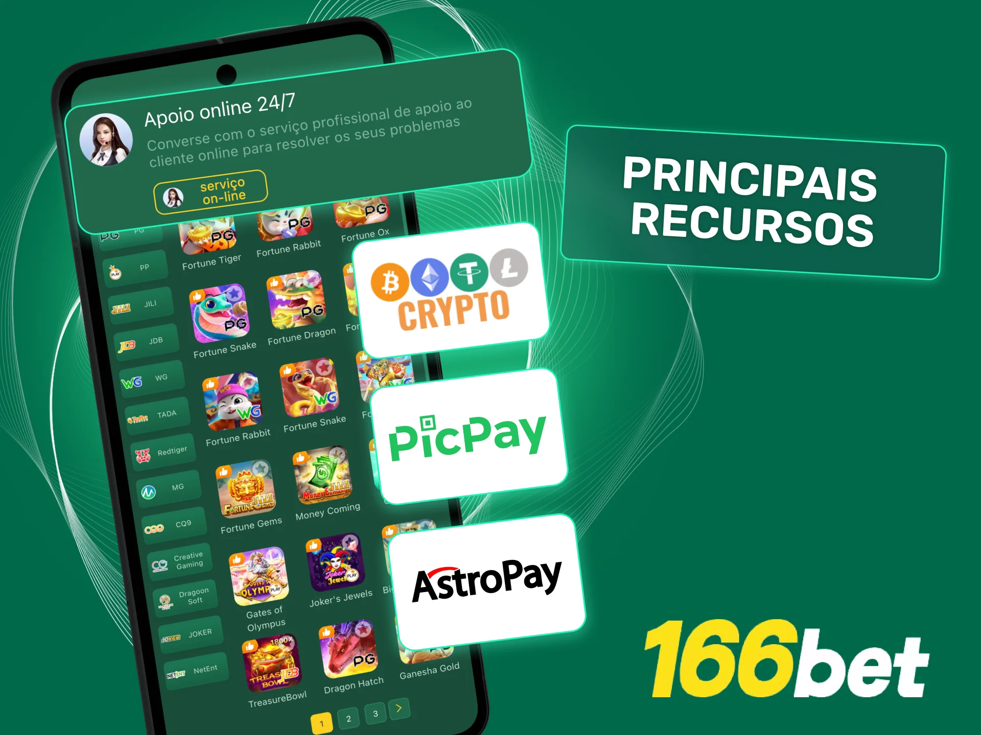 Descubra o cassino 166bet com suporte em português e pagamentos em reais.