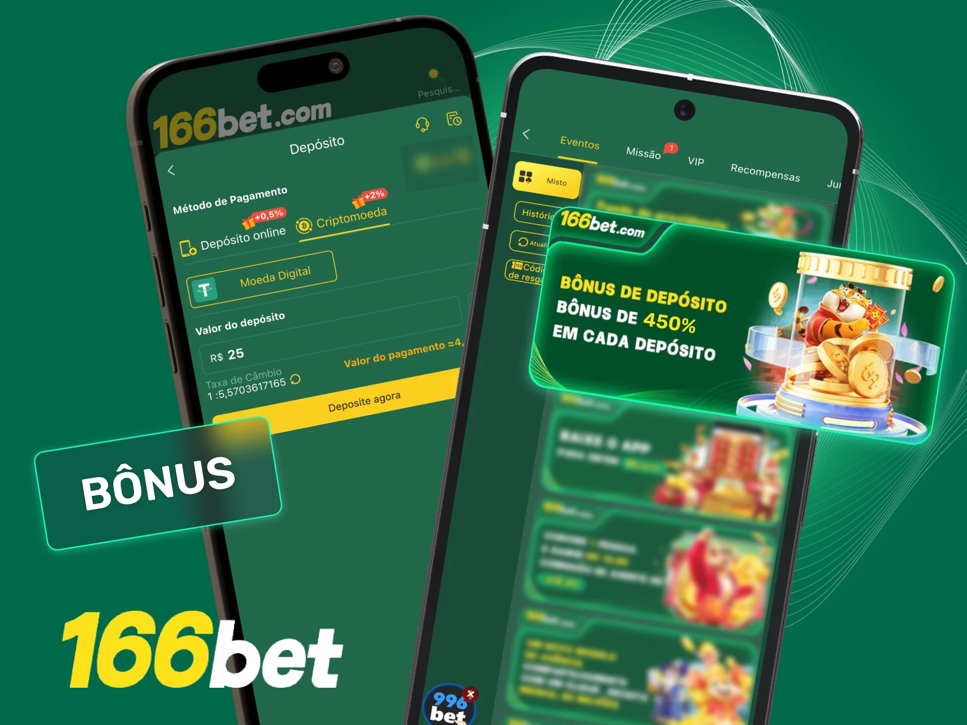 Ganhe bônus nos três primeiros depósitos na 166bet e jogue mais.