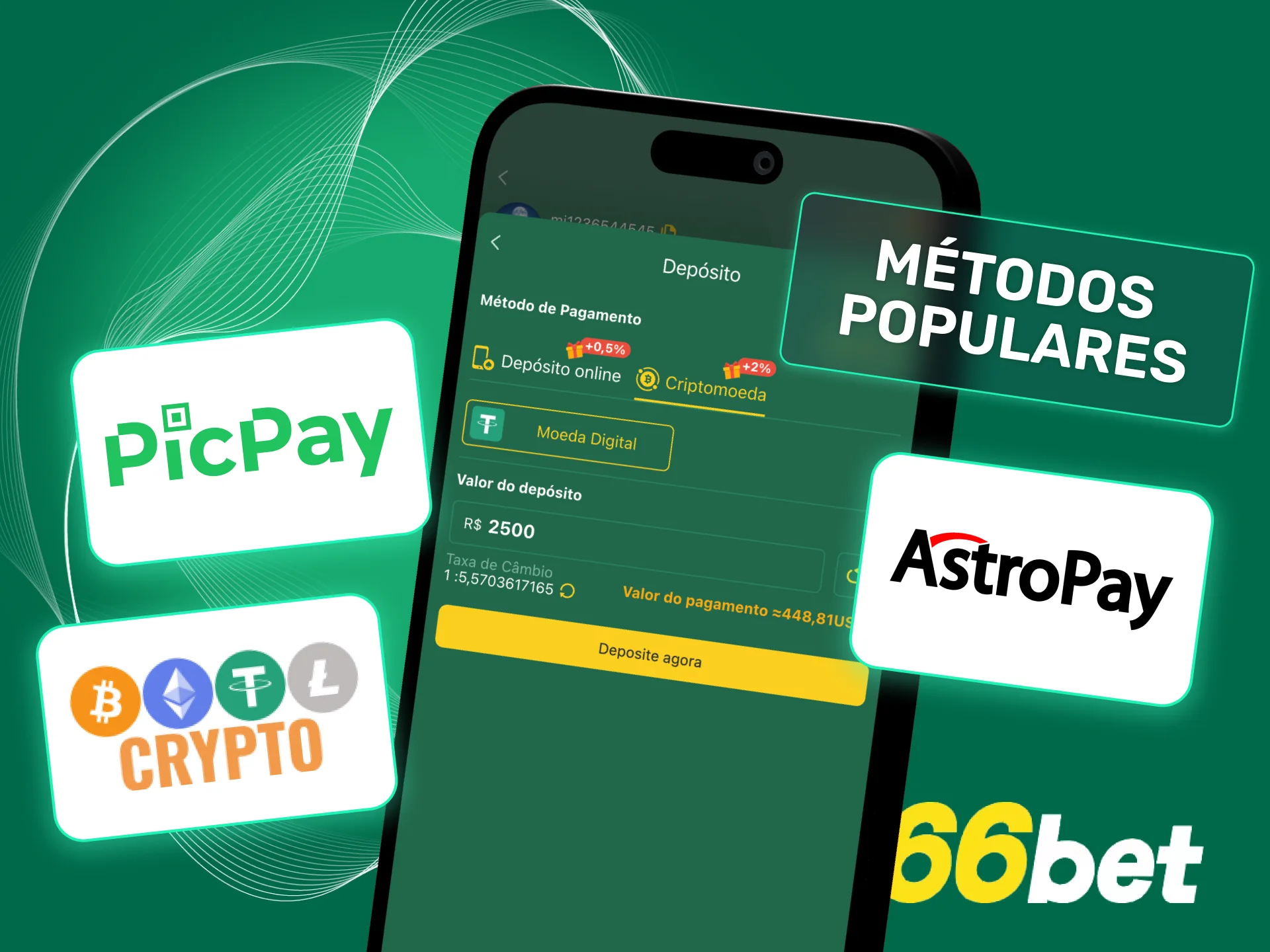 Escolha métodos rápidos de depósito no cassino 166bet e jogue com saldo confirmado na hora.