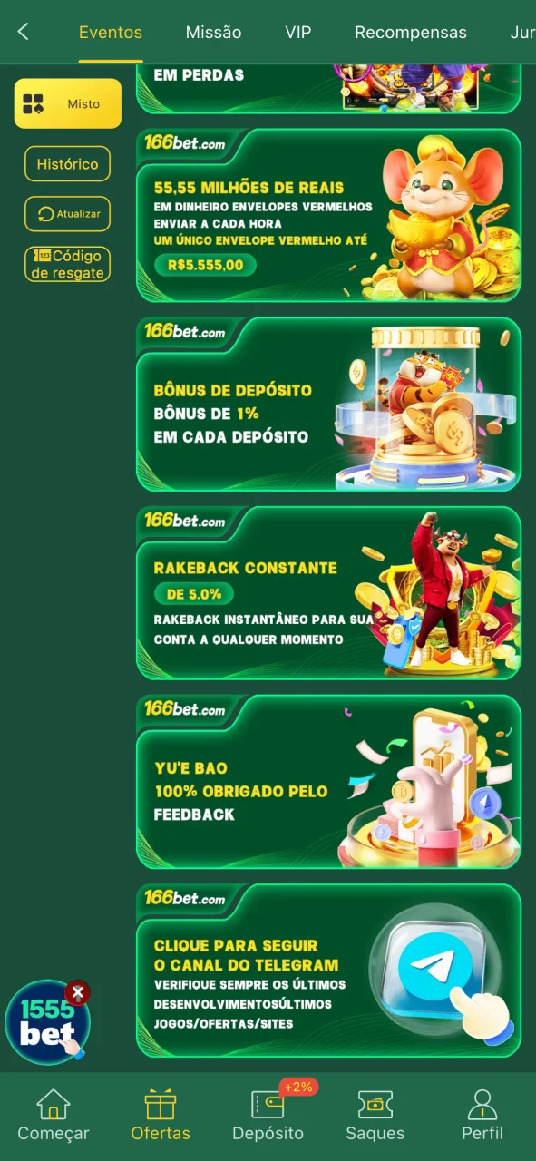 Ative bônus do 166bet no iOS e comece a jogar com saldo extra.