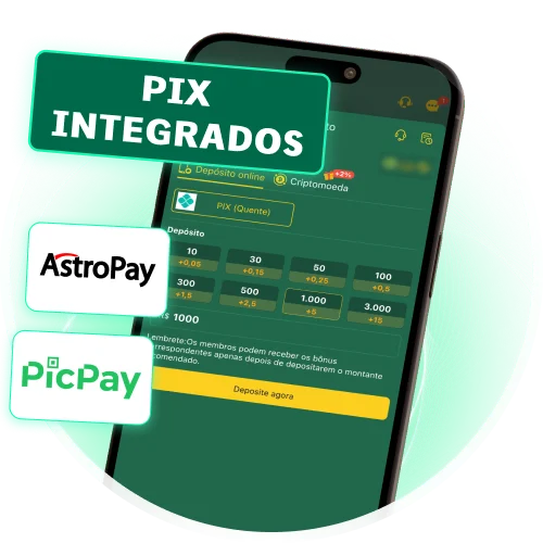 Use Pix por AstroPay e PicPay na 166bet para pagar e sacar em segundos.