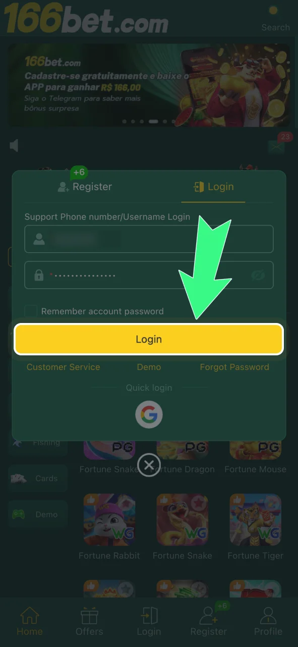 Faça login no app 166bet e gerencie seu perfil com segurança.
