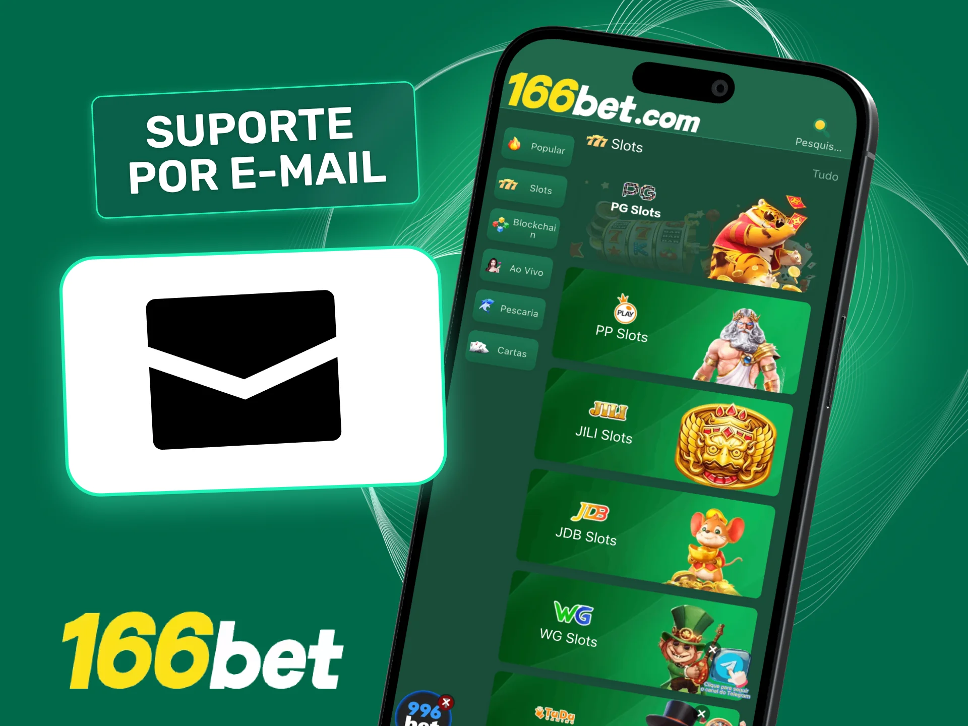 Use suporte por e-mail 166bet para enviar documentos e comprovantes com segurança.