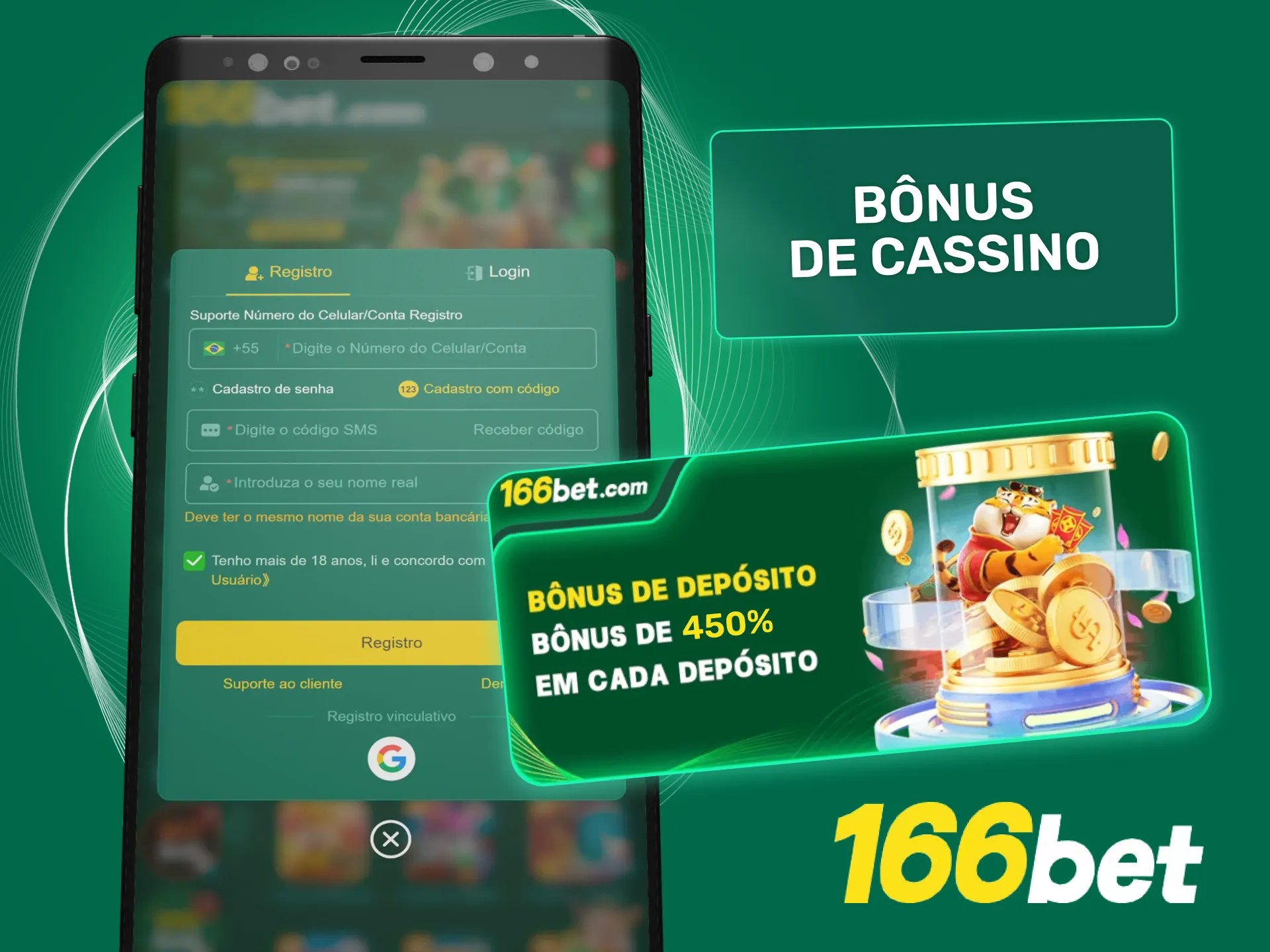 Ganhe bônus e giros grátis nos primeiros depósitos na 166bet.