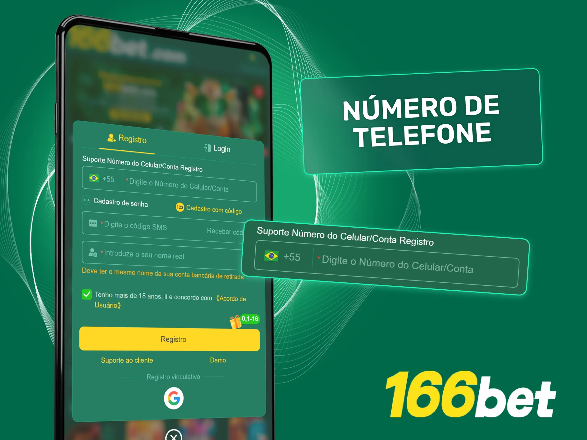 Cadastre-se na 166bet por telefone e comece a jogar agora.